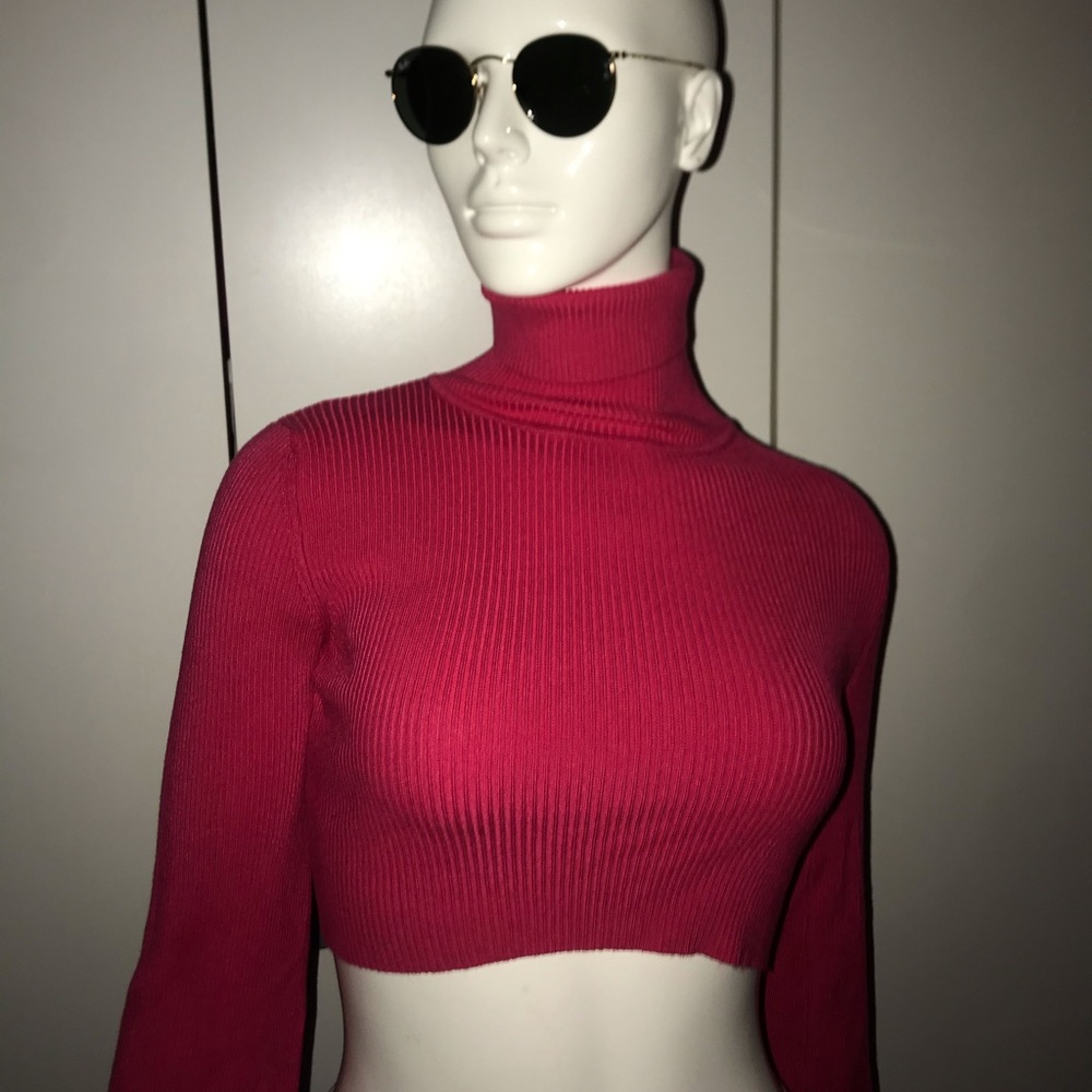 Turtle neck crop top